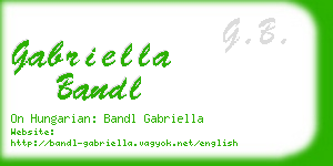 gabriella bandl business card